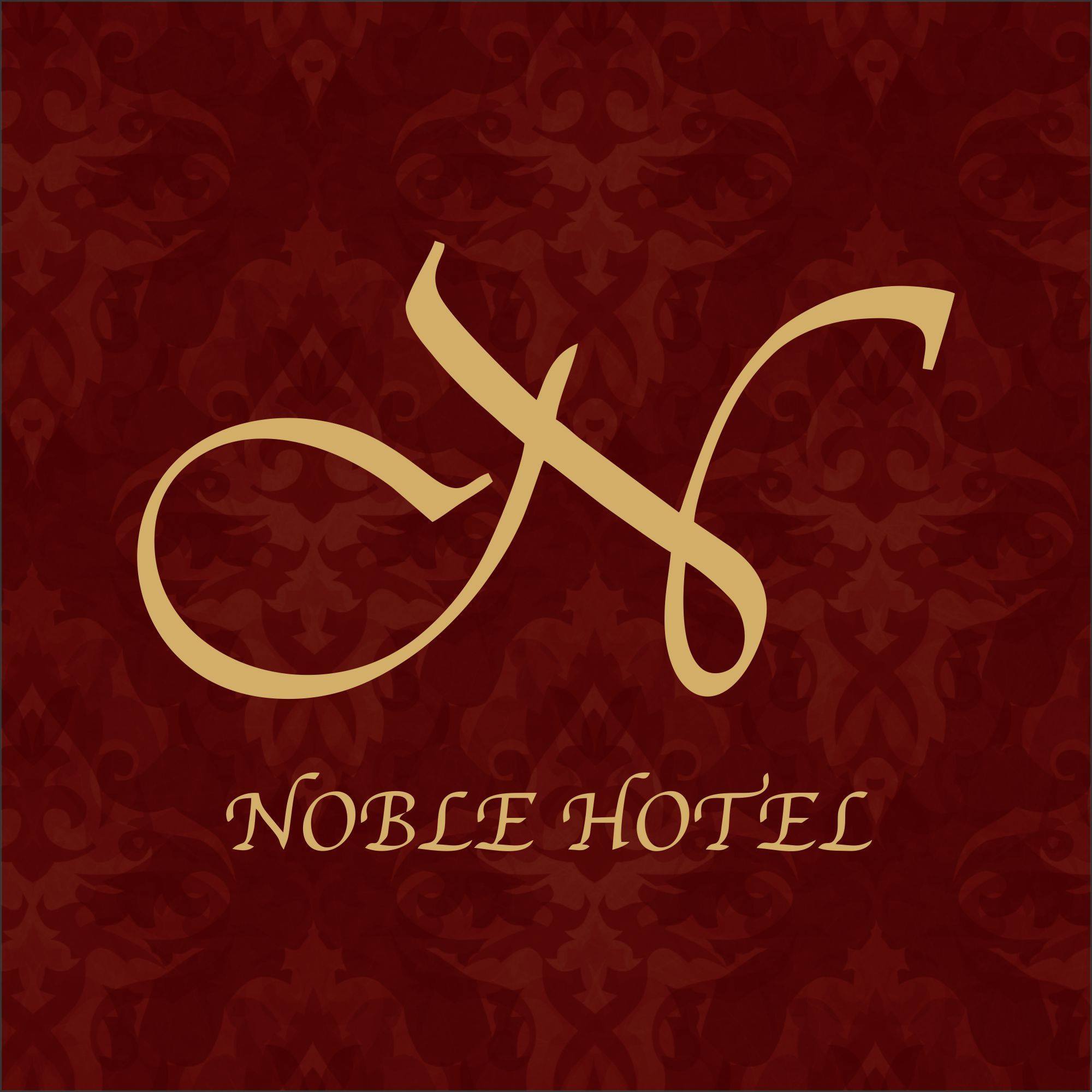 Hotel logo, a stylized building with a flag on top